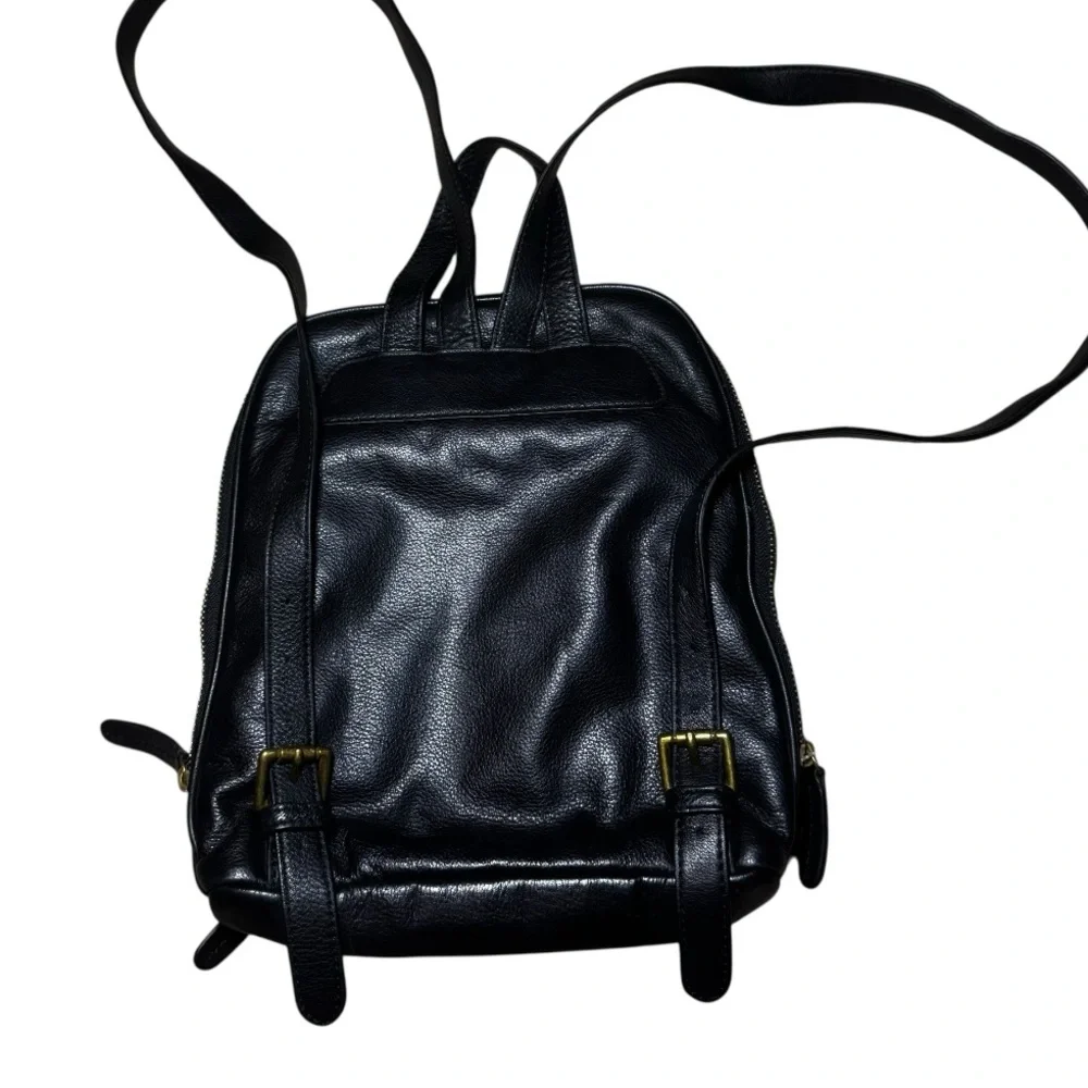 MARGOT New York Black Leather Women’s Backpack